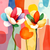 Colorful Abstract Flowers