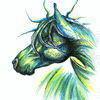 ~~Ulinska-Lisowska Orginal  - Horse  Watercolor  P