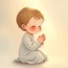 Praying Child in Gentle Light