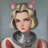 Space Cat Girl #01