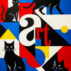 Cat for Arts sake- 