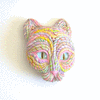 Pastel Cosmic Cat Sculpture