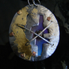 Wearable Art Anodized Titanium Pendant Art- Fashion- Orion Nebula .Gomolka Art Line Studio