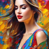 Colorful Abstract Portrait 83