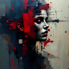Abstract Expression of Thoughtful Contemplation