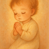 Praying Child in Soft Light