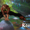 The Wandering Koala playing leap frog