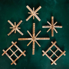 wood stars and suns