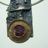 Wearable Art Bronze ,silver Titanium Pendant Art- Fashion- .Gomolka Art Line Studio