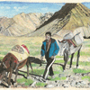 Boy and Horse in Himalayas