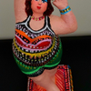 Woman clay sculptures that I bought and painted with acrylic colors. Mirit Ben-Nun israeli artist.