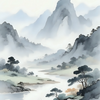 Misty Mountain Landscape