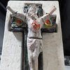 Jesus Wall Cross Angel Ceramic Pottery, Contemporary One of a kind ,Mir Gomolka Art 