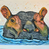 Rhino watercolor multi