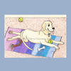 Whimsical Yellow Labrador ACEO