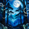 Moonlit Enchanted Forest