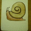 divination card, snail