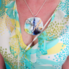 Wearable Jewelry Art Summer In Italy Necklace Snow Porcelain gold gold platinum vibrant colors of It