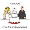 Thank you from the bride and groom.