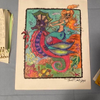 Mermaid's Seahorse Ride ,Original Artwork