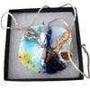  Summer In Italy Necklace Snow Porcelain Lustre gold, platinum by Gomolka Art Studio line ETSY