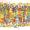 African Market Crowd