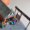 Flowershop, plasticine, cardboard, 25x17,5x12cm