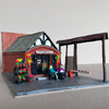 Flowershop, plasticine, cardboard, 25x17,5x12cm