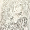 Alice Cooper with a slithering friend (a snake)