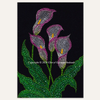 Calla Lilies Pointillism Painting