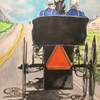 Amish going to town
