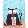 Pink milk