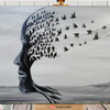 Tree Face - Original Acrylic Painting on Stretched Canvas frame by Yannis Koutras (KoutrasArt)