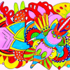 609. Colorful abstract Redbubble design doodles by Veera Zukova