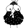 Monochrome Chicken Design