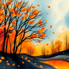 Vibrant Autumn Landscape #1