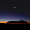 Moon Over Uluru
