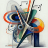 Colorful Abstract Musical Composition