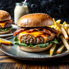 A delicious burger