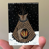 Winter Tipi Dot Art ACEO