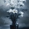 Vase of white flowers v2