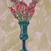 Italian vase and garden flowers