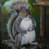 The Bane of Bird Feeders, Mister Gray Squirrel