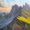 Morning over Seceda