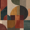 Mid Century Geometric Earth Tones