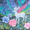 Fantasy world with white stag