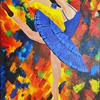 The Blue Symphony -Original Acrylic Painting by Mary G.