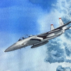 F-15 watercolor