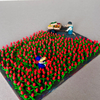 Tulips, plasticine, carboard, 25x17,5x5,5 cm