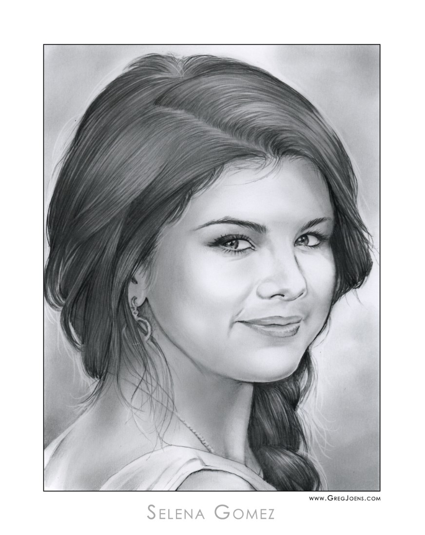 Editorial Pencil Drawing Of Selena Gomez Stock Photo, Picture and Royalty  Free Image. Image 137711487.
